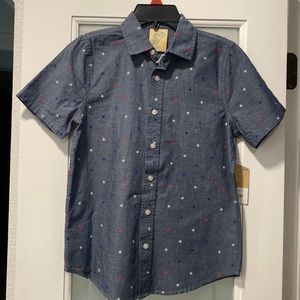 Indigo Button Down Star Shirt